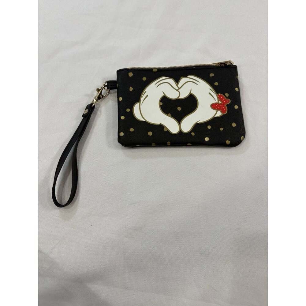 Disney Mickey & Minnie Mouse Wristlet Love Heart Shape Hands NWOT